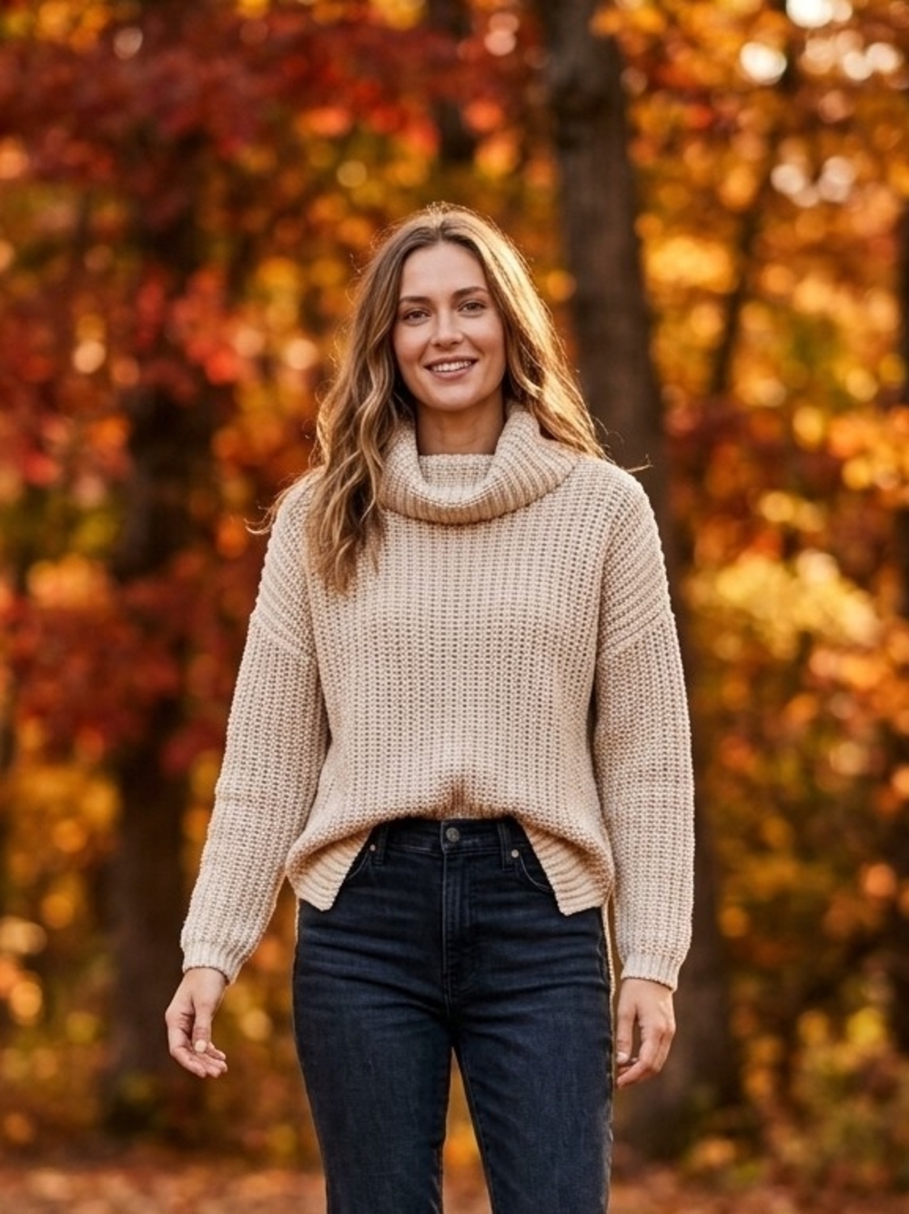 Haven Well Within Chunky Cream Cowl-Neck Sweater - Cozy Casual Knit